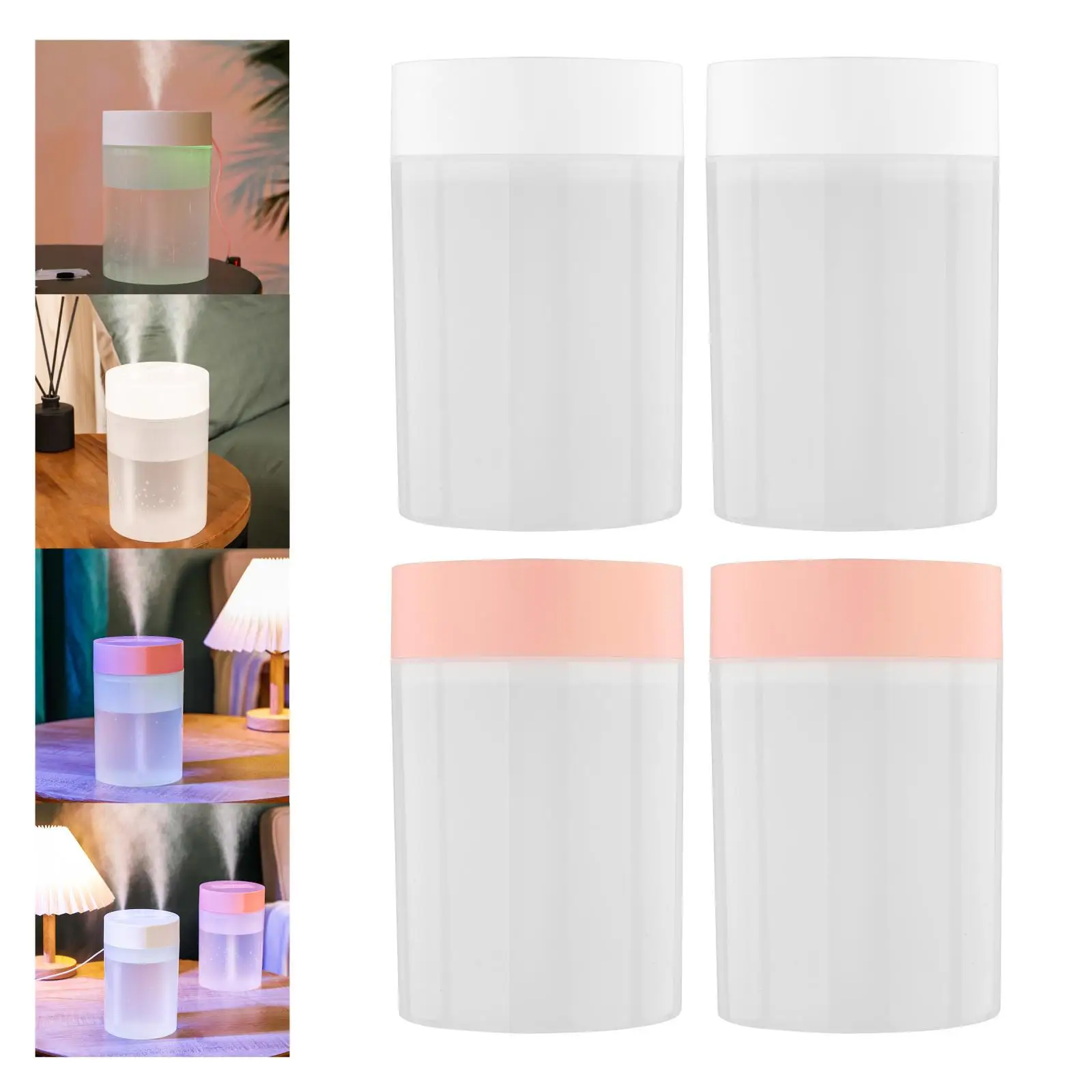 Nawilżacz powietrza 1600 ml Dyfuzor zapachowy LED Lampka nocna Cicha praca Aroma