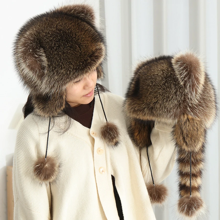 chapeau-en-fourrure-de-raton-laveur-veritable-pour-hommes-et-femmes-chapeaux-de-luxe-pour-enfants-bonnet-en-fourrure-naturelle-chaud-pour-l'hiver-meilleur-savoir