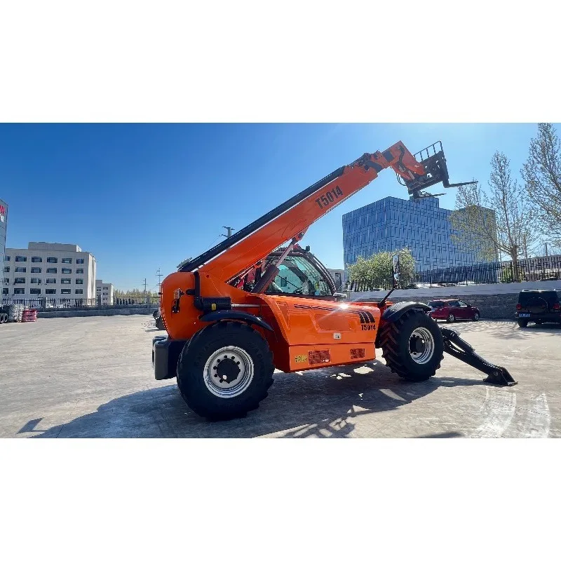 Customized Diesel Engine Telescopic Handler With 14 Metre Boom Heave 5ton Load Telescopic Forklift 4WD Telehandler