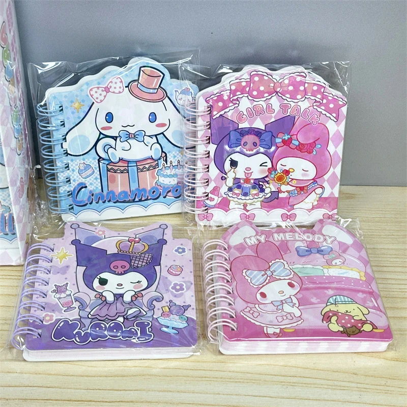 

12pcs/ лот Sanrio мелодии Kuromi катушка ноутбука корицы Notepad милые Memo дневник планировщик канцелярских принадлежностей канцелярские школьные принадлежности