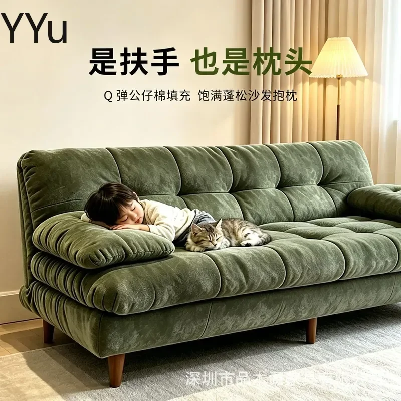 for Adjustable Backrest Sofa Bed Multifunctional Folding Dual Purpose Living Room Small Apartment Installation Free Reclining
