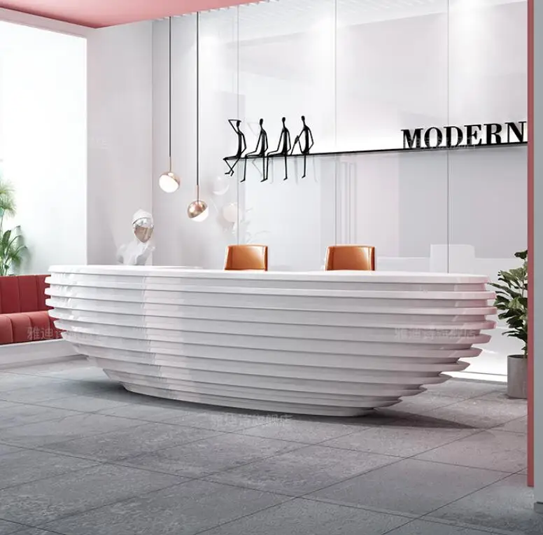 Painting company reception desk beauty salon business hotel bar cashier