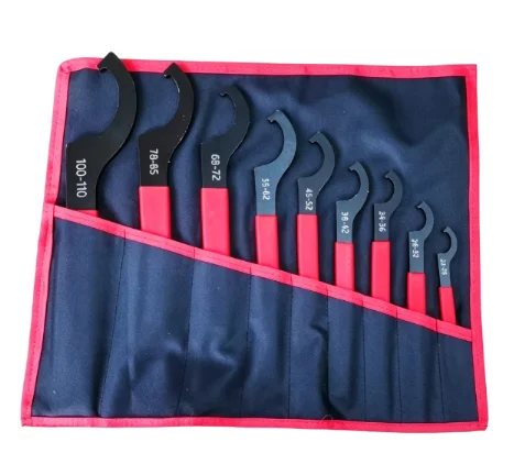 Ergonomic Half Moon Wrench Set Carbon Steel Construction with High Frequency Quenching for Tightening For Round Nuts