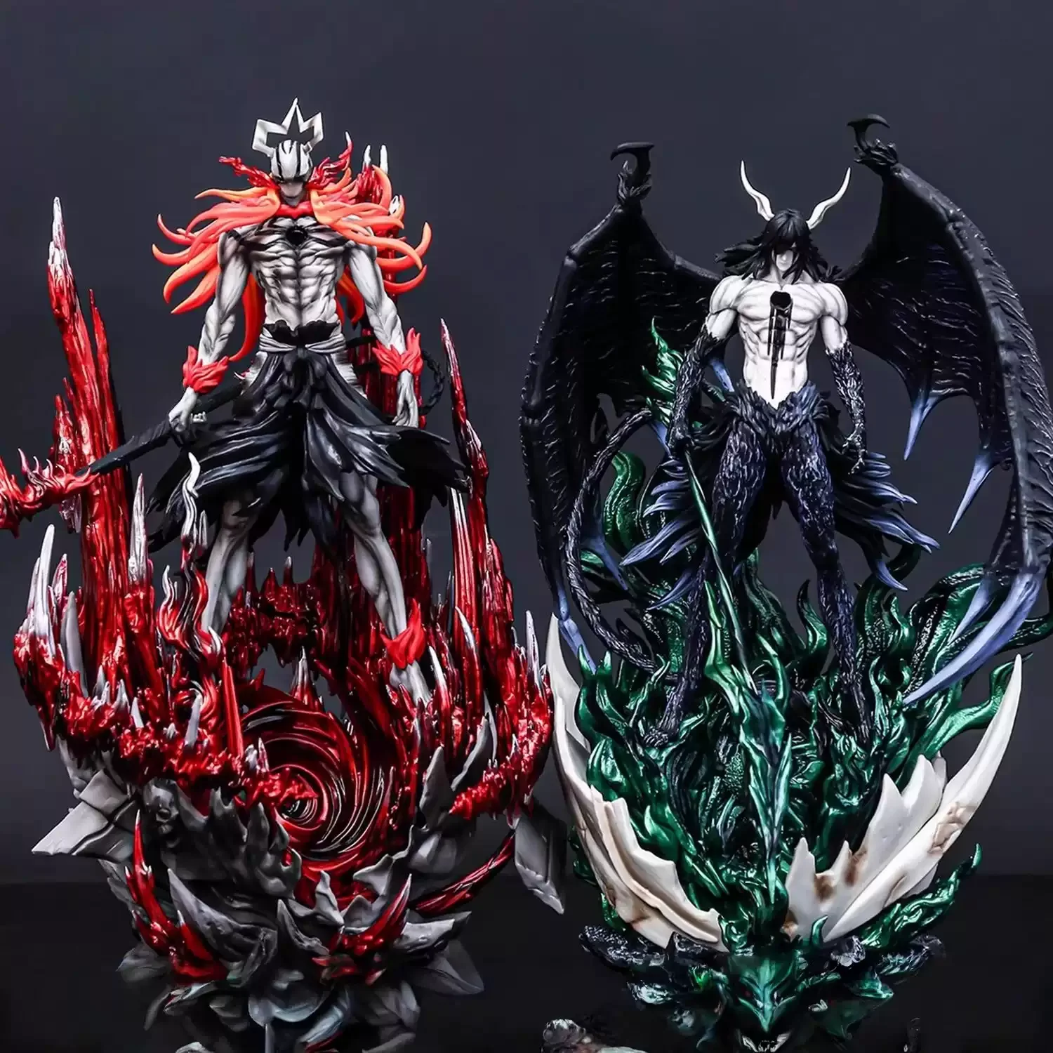 

Bleach Anime Statue Figure Kurosaki Ichigo Ulquiorra Cifer Bleach Series 1:1 Collectible Desktop Model Toy For Kids Xmas Gift