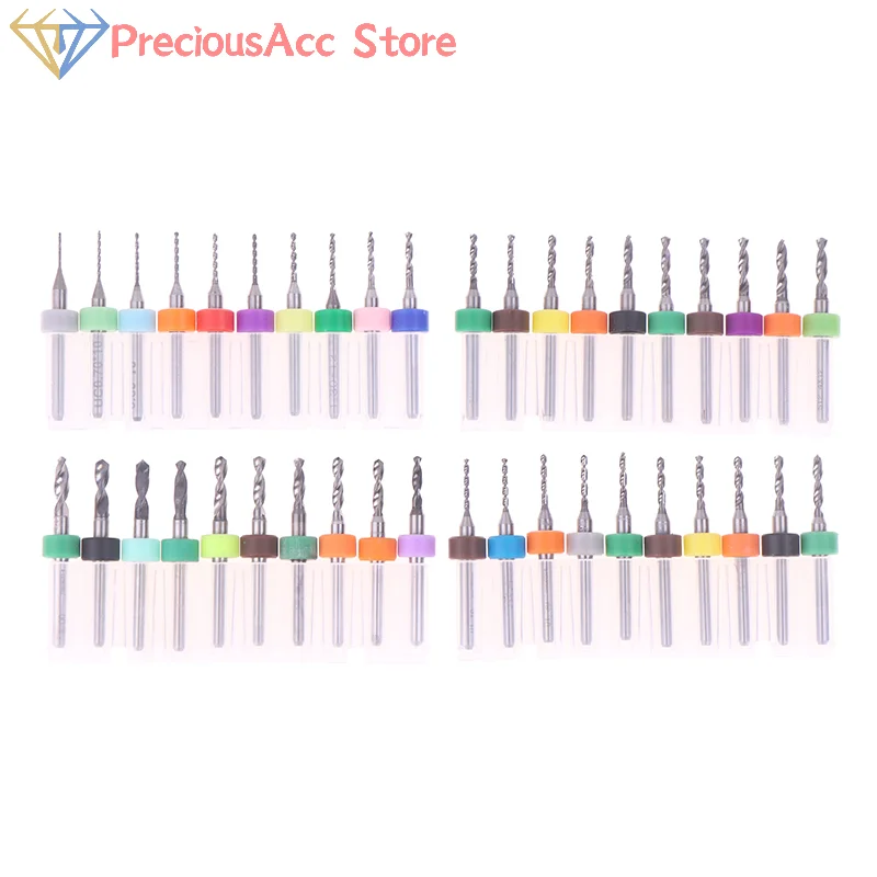 Mini set di punte da perforazione CNC per PCB per scheda di stampa per circuito stampato Punta da trapano Multi specifica Punta da trapano per PCB Micro punte da trapano