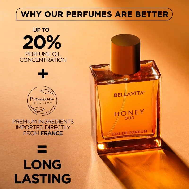 100 مللي العطور العربية الأصلية BellaVita الفاخرة العسل العود أو دو عطر رذاذ للجنسين دائم الخشب الفيرومونات عطر كولونيا الهدايا