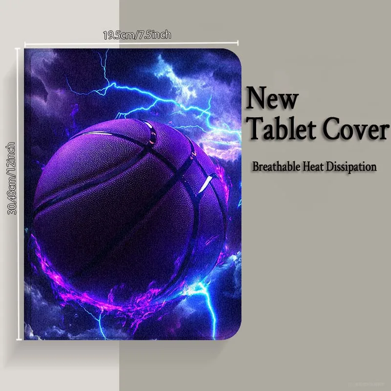 تألق كرة السلة كرة القدم ل ممن لهم الوسادة 2 3 4 Neo Air SE X Pro 10.36 11 11.4 11.61 12.1 13.2 بوصة 2025 حافظة كمبيوتر لوحي قابلة للطي