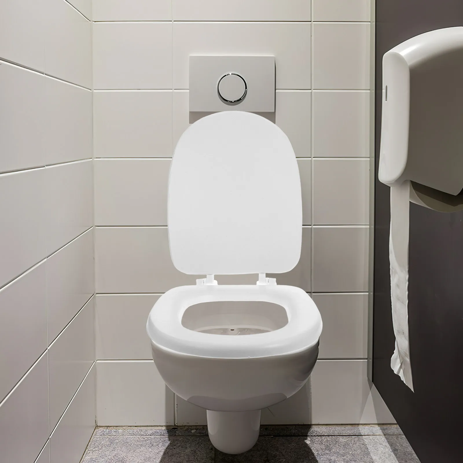 

Easy-to-install Toilet Cover Padded Bathroom Seat Comfortable Cushioned Non-slip