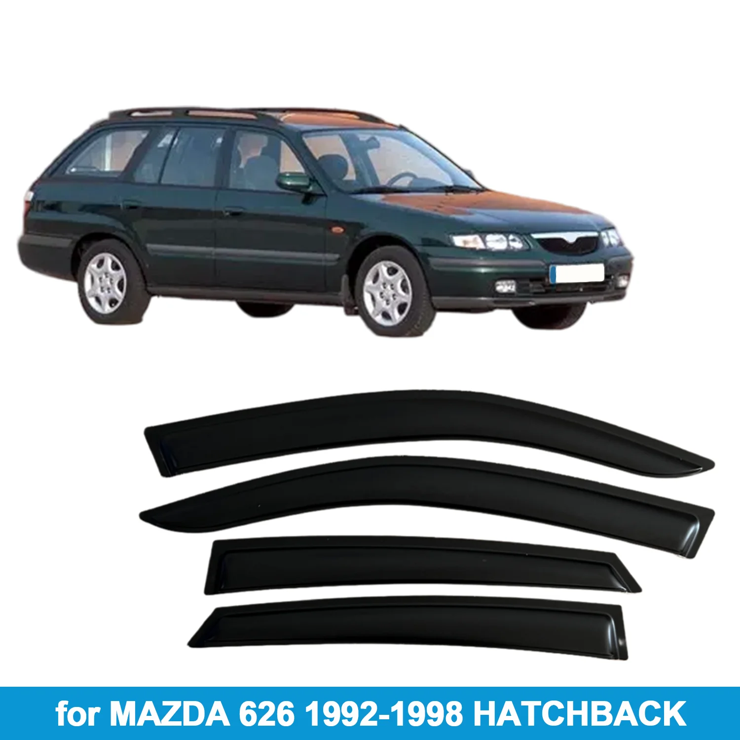 

Для MAZDA 626 1992-1998 HATCHBACK защита от дождя, боковой дефлектор, защита от атмосферных воздействий, оконный козырек, внешняя монтажная лента на