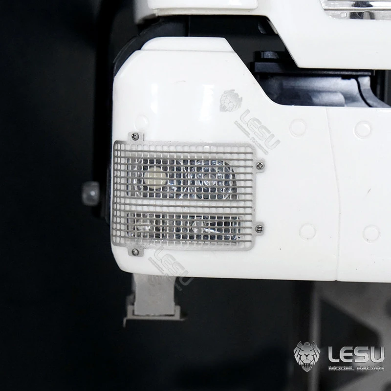 Lampshade LESU 1/14 truck model mud truck engineering vehicle tgs headlight cover metal protective cover modified upgrade