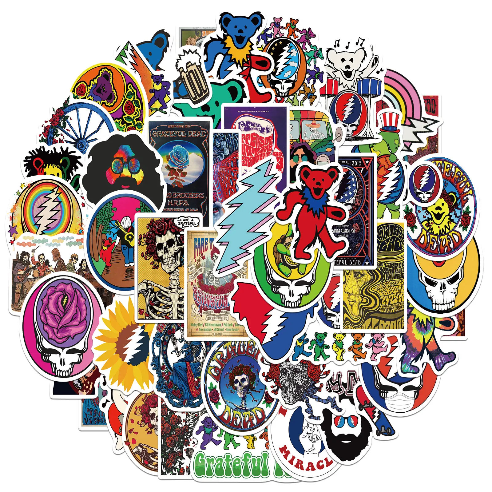 50 قطعة ملصقات شخصية مبتكرة ممتنة ميتة ملصقات ختم مغلف كوب ماء مزخرف جراب هاتف ملصقات صناعة يدوية