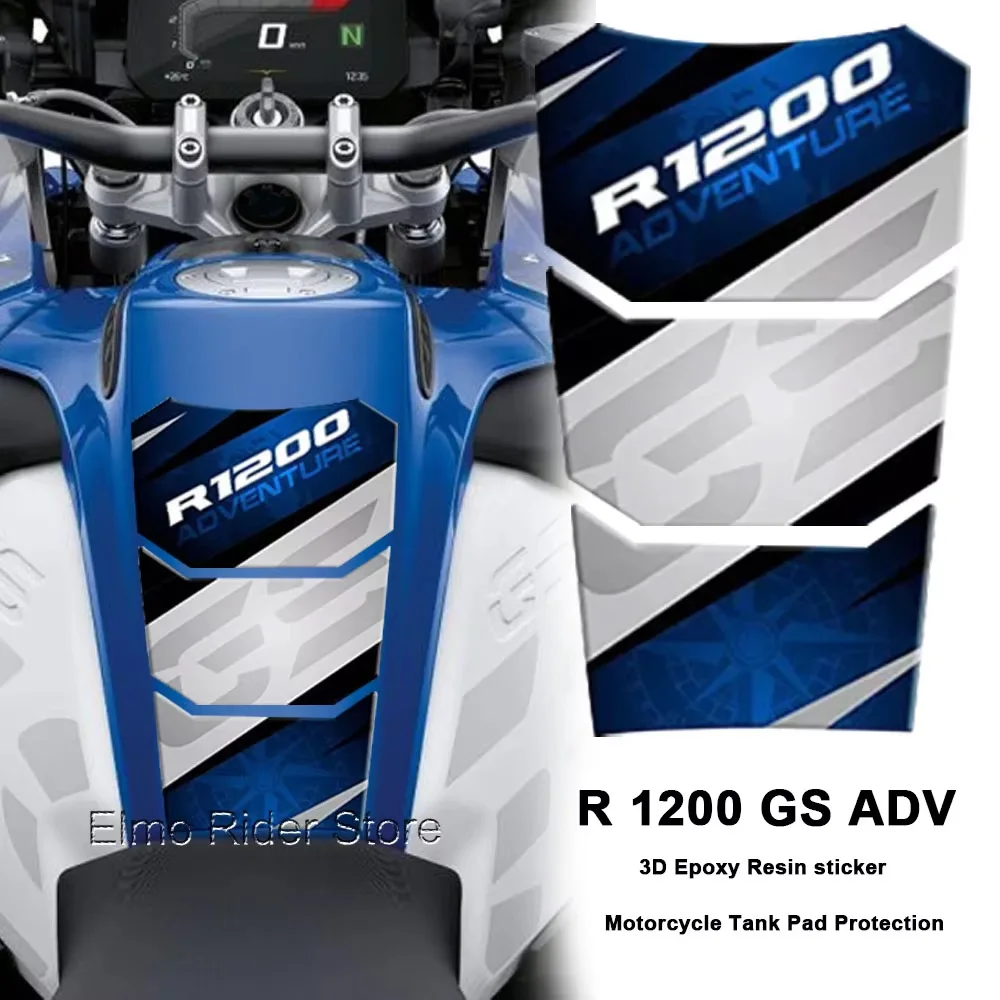 For BMW R 1200 GS ADV 2014 – 2018 Motorcycle 3D Resin Fuel Tank Pad Sticker Waterproof Scratch-Resistant Protective Sticker