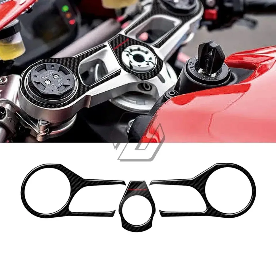 Motorcycle Decal Pad Triple Tree Top Clamp Upper Front End Waterproof Sticker for Ducati 1199 1299 Panigale 2012-2017 2016 2015