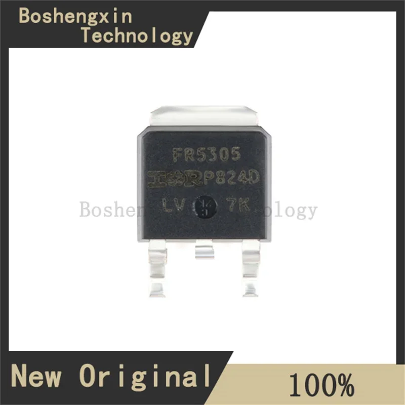 5Pcs IRFR5305TRPBF P-channel, -55V, -31A, 65mΩ@-10V TO-252-2(DPAK) IRFR5305TRPBF