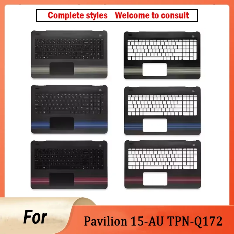 Laptop Palmrest Upper Top Case Bottom Base Cover Keyboard No/With Backlight For Pavilion 15-AU 15-AW 15-AL TPN-Q172 Q175