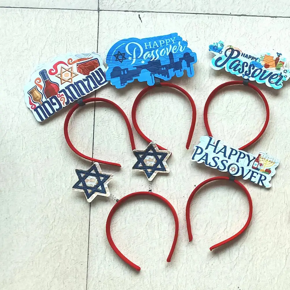 

Набор из 5 фетровых повязок на голову для женщин, декоративные обручи для волос для праздников, косплея и фотосессий