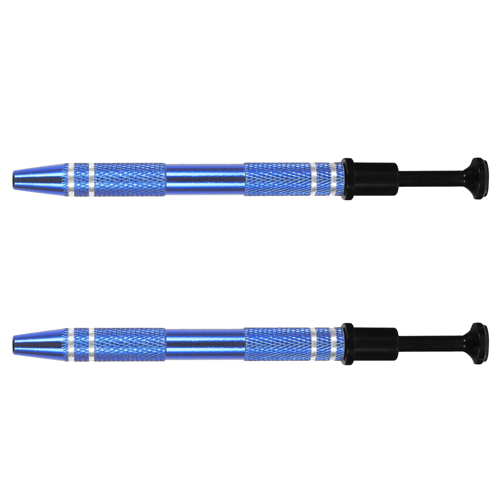 

2 pcs Ic Extractor Antistatic Clip Pliers Chip Removal Tool Stainless Steel Handle Retractable Plunger Precision Grabber