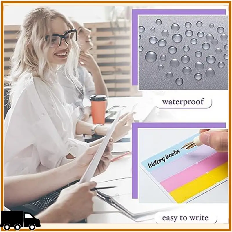 

A35M-12-Piece Paper Storage Organizer Sexy Index Tags Transparent PVC For Storage Box Dividers Vinyl Records