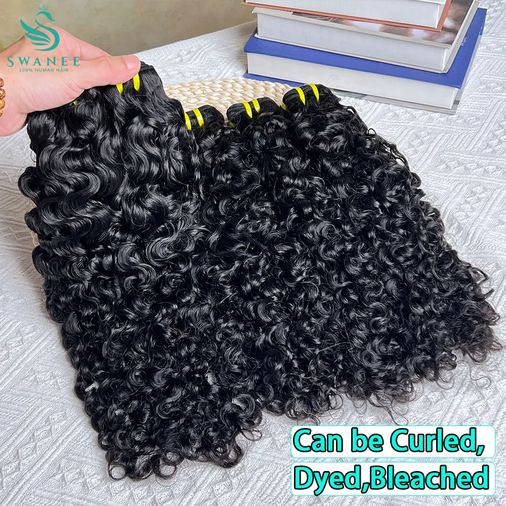 

10 "-30" бирманские вьющиеся 100% человеческие волосы, плетение 1/3/4 пучка, наращивание волос, необработанные для женщин, необработанный двойной уток