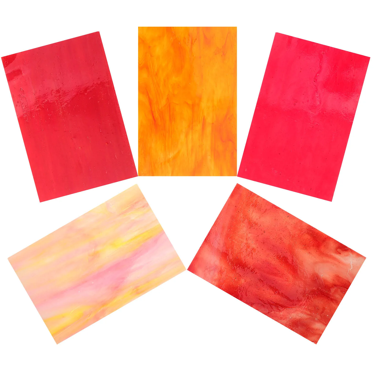 4Pcs Glass Mosaic Tiles Durable Lightweight Decorative Pieces for DIY Crafts Home Decor Flowerpots Picture Frames