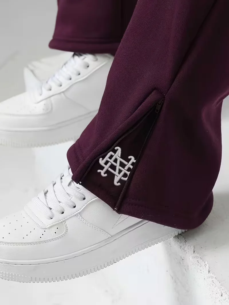 High Street Y2K Hosen Herren Freizeithosen Hoodie-Sets Streetwear Gerade Sweathosen Lockerer Bestickter Hoodie Paar Trendiger Anzug – Detail 24