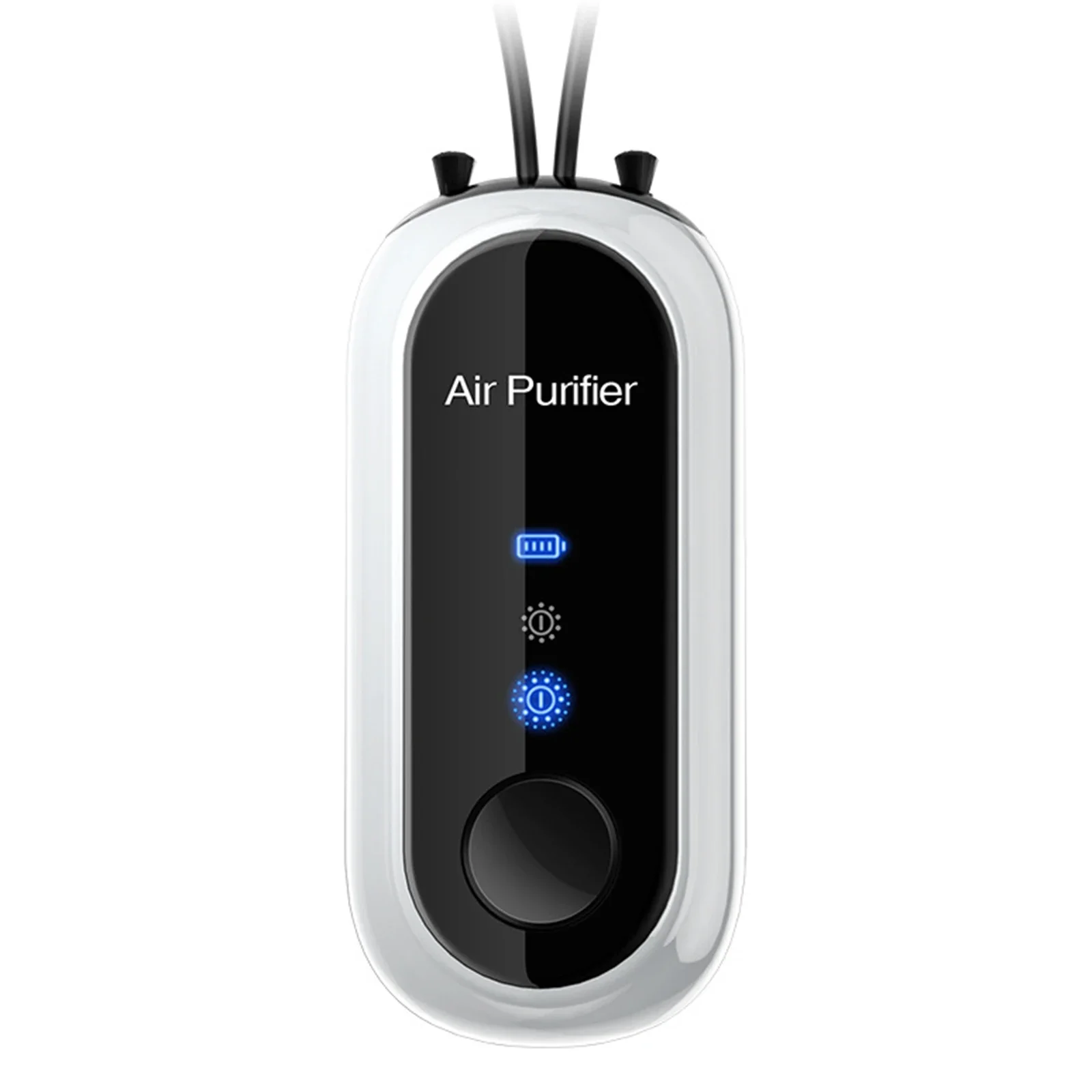 Air Purifier Machine Black Negative Ions Purifier Convenient Hanging-Neck Design Effective Impurities Removal For Elderly