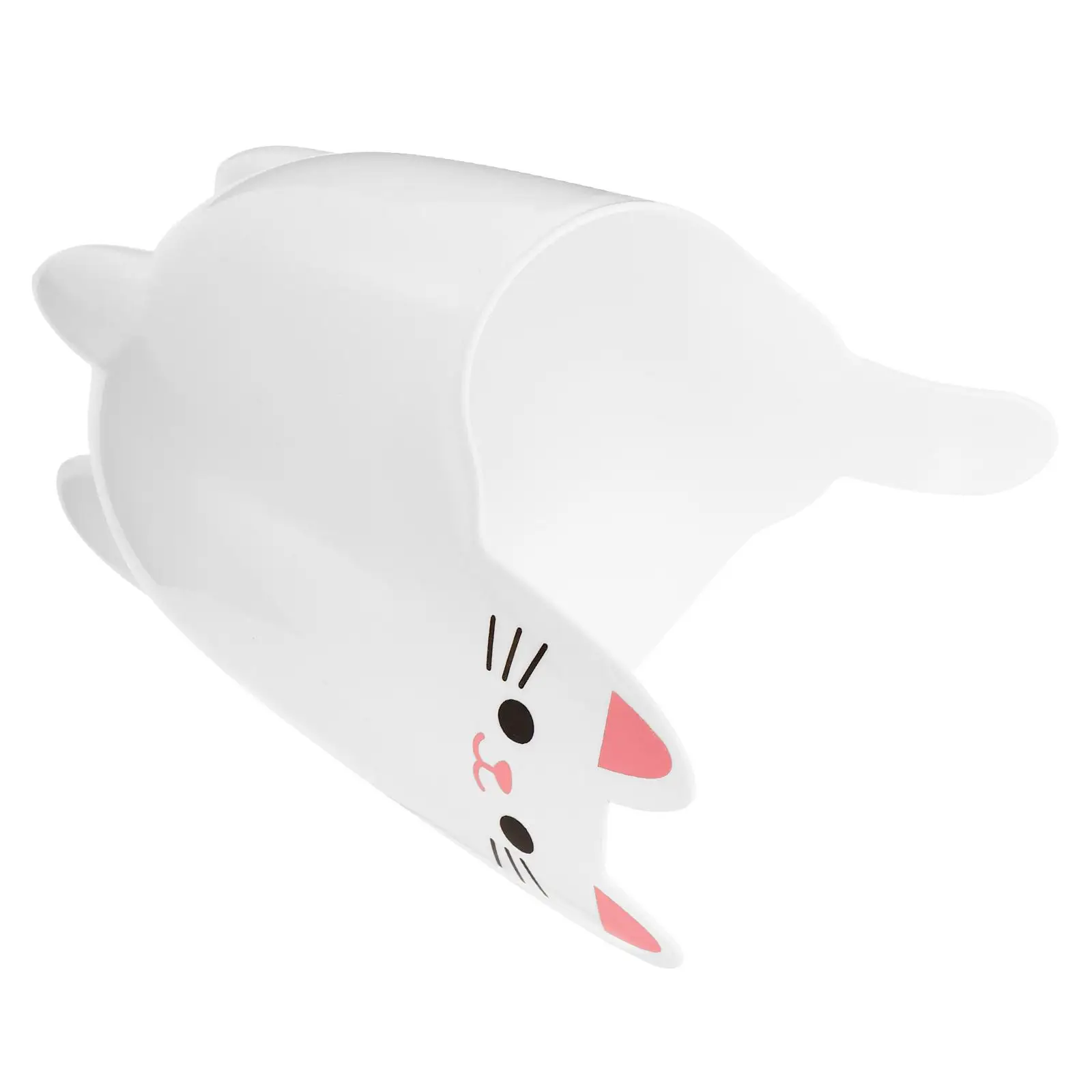 

Flowerpot Cat Shaped Trash Can Office Trashcan with Lid Cartoon Pp Cute Desk Garbage