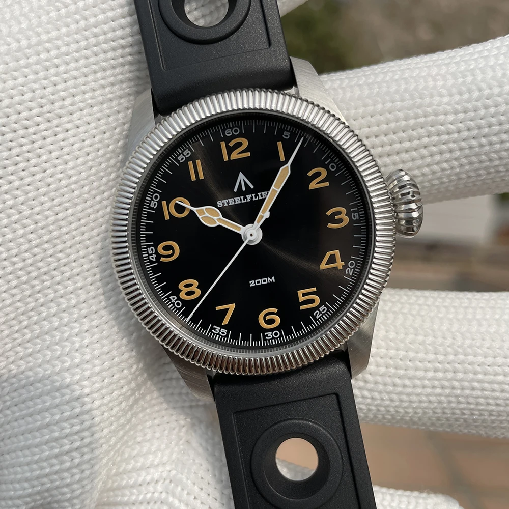 STEELFLIER Offizielle SF741 klassische Quarz-Armbanduhr, Souvenirs, Saphirspiegel, VH31, stumm, 200 m wasserdicht, luxuriöse Leuchtuhr – Detail 26