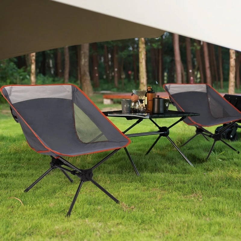 

Camping folding chair Outdoor portable moon chair, autumn camping folding stool folding field chair