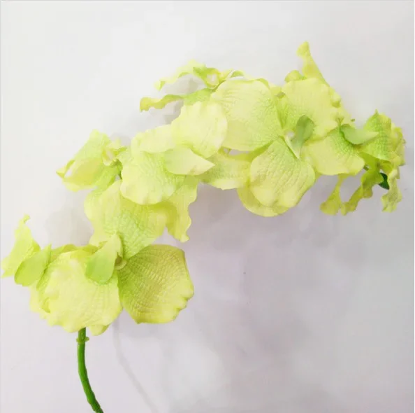 Artificial Silk Orchid Flowers Long Branches,Fake Blue Orchids Flower Arrangement Accessories ,Home Indoor Fall Decoration