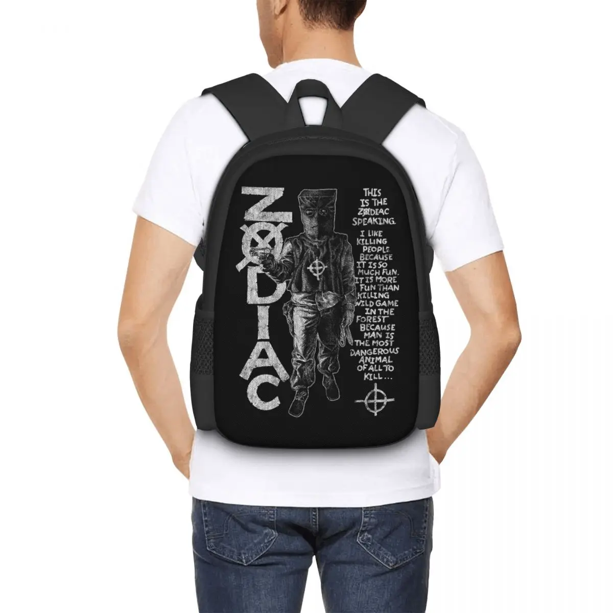 

Zodiac,David Fincher,Crime,Serial Killer Student Backpack School Bag Hiking Travel Daypack for Men Women Bookbag Shoulder Bags