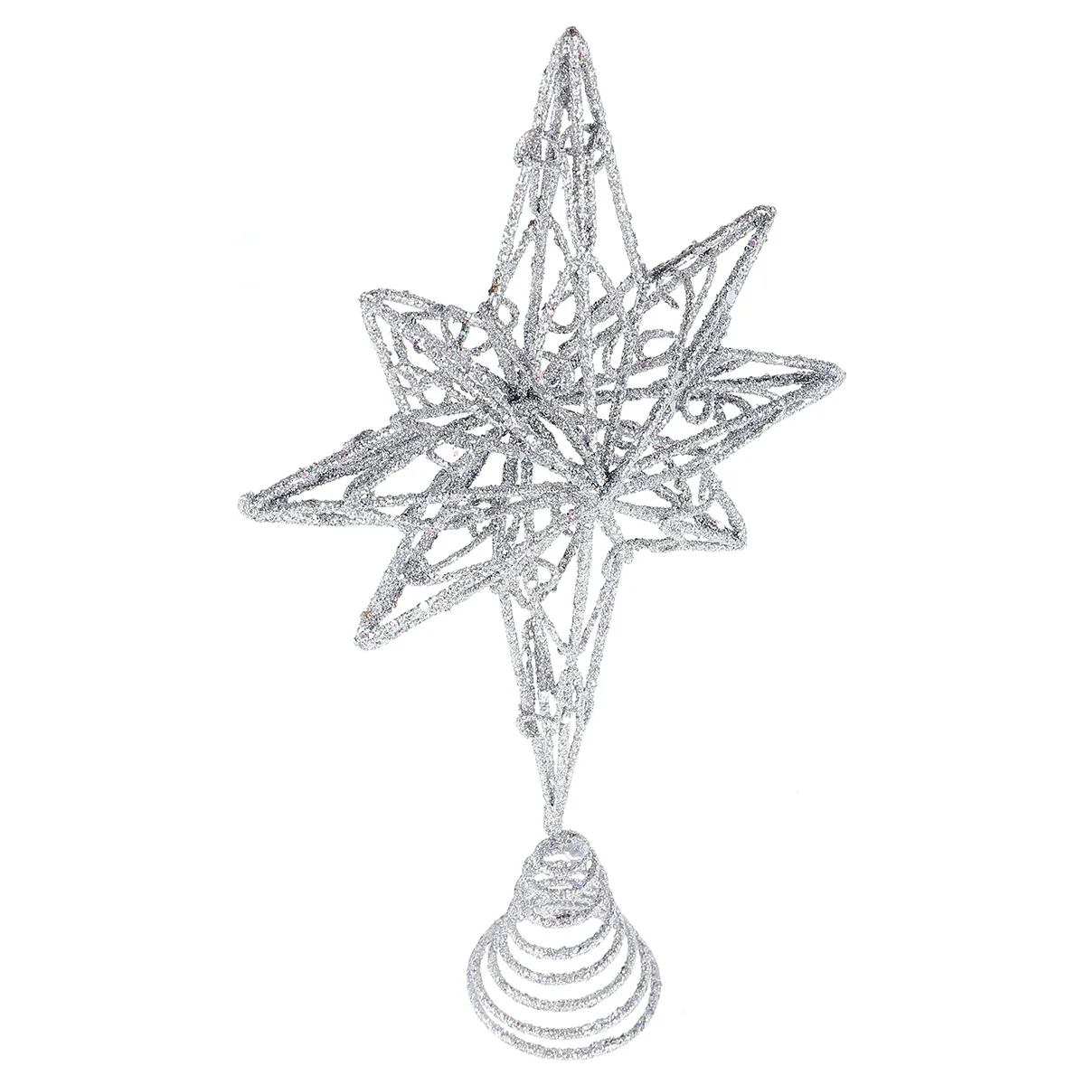 

1pc Star Tree Topper Christmas Treetop Decor For Home Party Holiday Decoration No Light Xmas Tree Topper Festive Party Diy