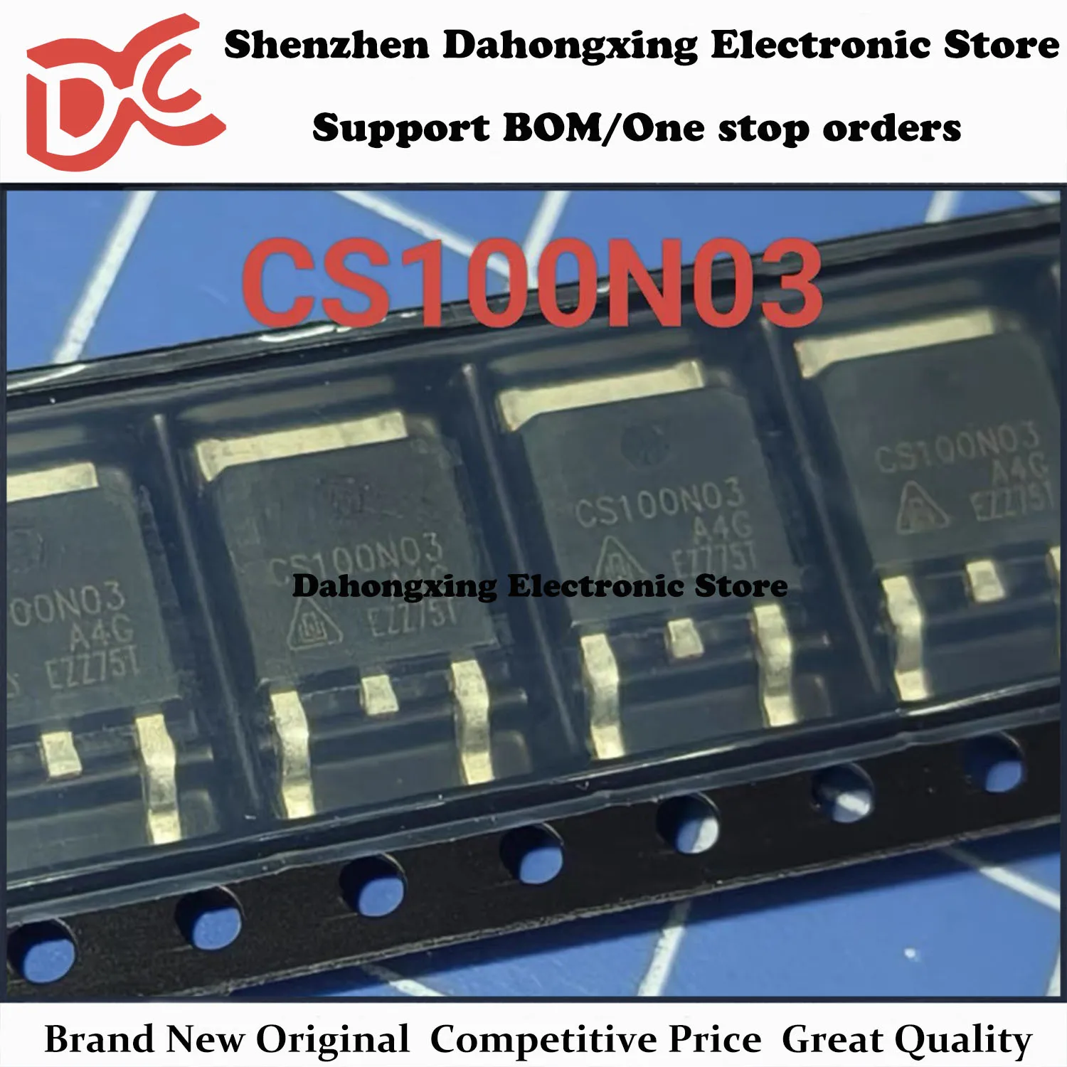 New Original 20Pcs CS100N03 CS100N03A4G TO-252 100A 30V MOSFET Field-effect Transistor Electronic Components Great Quality
