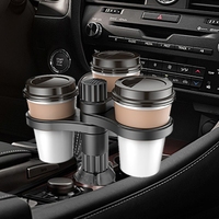 3 In 1 Multifunctional Car Drinks Holder Cup Holder Expander Adapter Rotating Adjustable Base Storage Rack Car Cup Mount