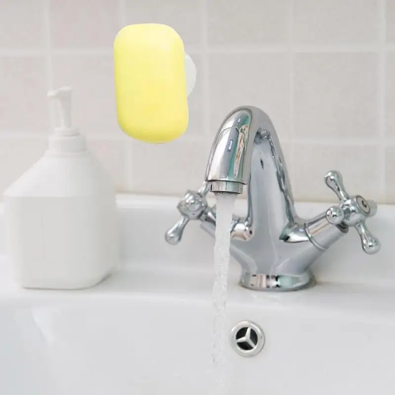 Suction Cup Soap Holder Rack Hanger Wall Mounted Soap Holder With Strong Magnet Removable Soap Dispenser For Bathroom Kitchen