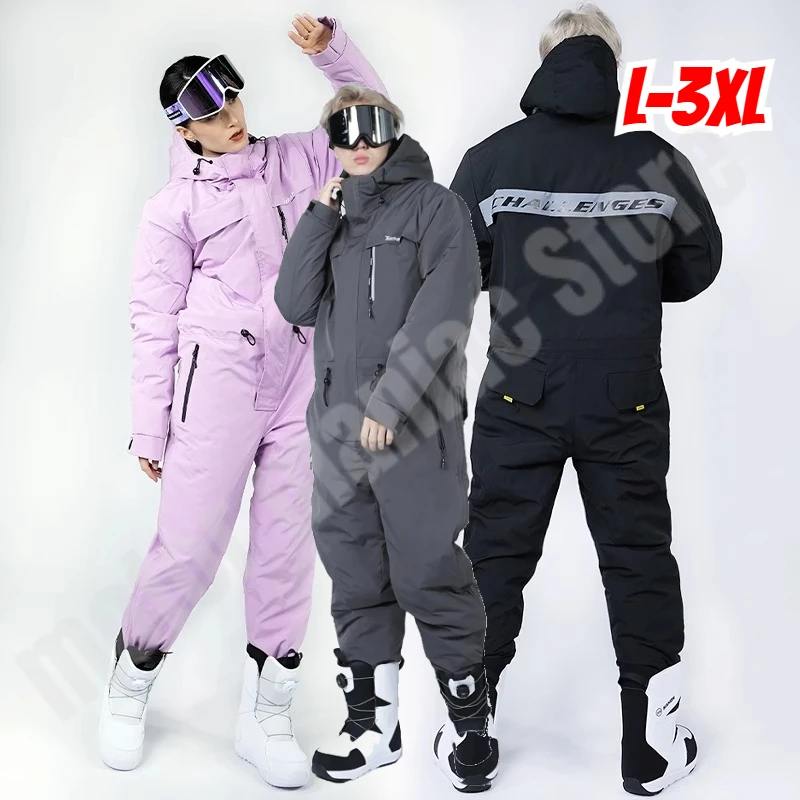 

Winter Motorcycle Thickened Riding Suit Skiing Cold-proof Jumpsuit Coldproof Outdoor Waterproof Windproof Warm Fishing Clothes