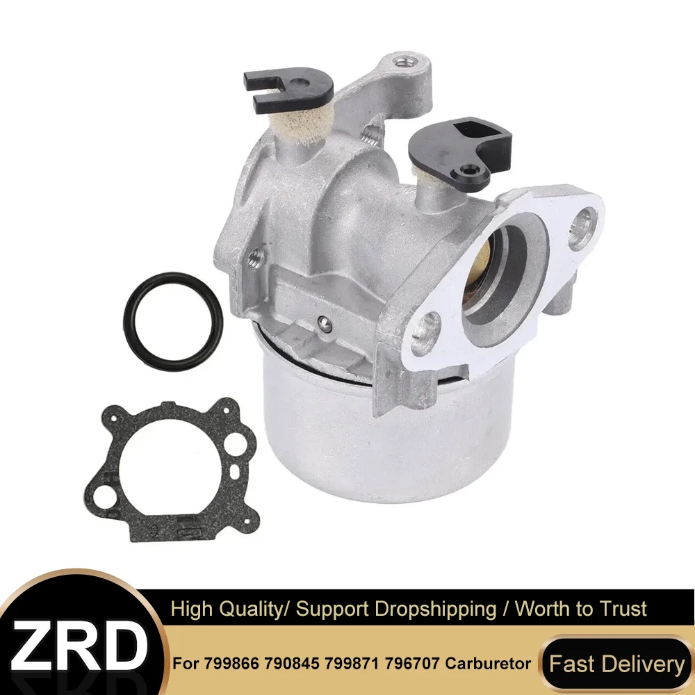 Replacement Carburetor for Briggs Stratton Engines - Replaces Part Numbers 799866, 790845, 799871, 796707, 794304