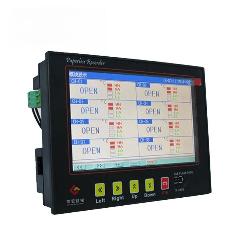 

7-inch color screen paperless recorder multi-channel temperature pressure current voltage data logger