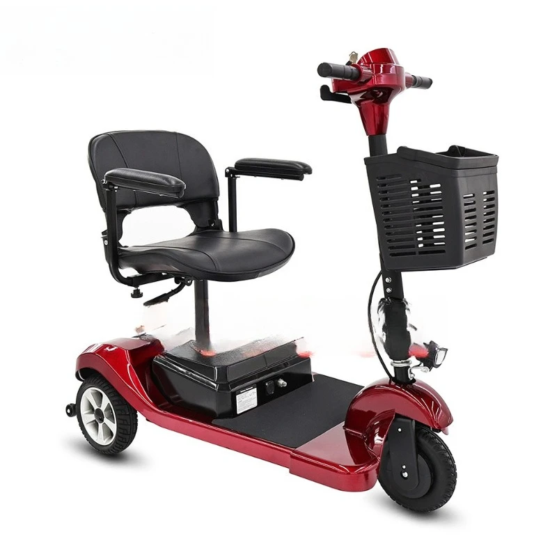 Elderly scooter tricycle helps adult household lightweight folding small disabled electric scooter