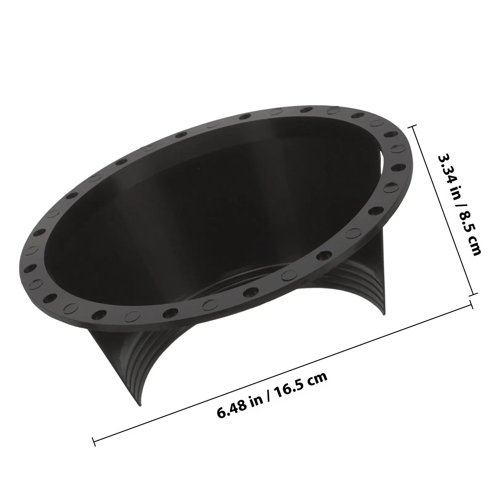 2Pcs Car Speaker Adapter Splashproof Plastic Rings 6.5 Inch Waterproof Spacers Replacement Vehicle Audio Accessories
