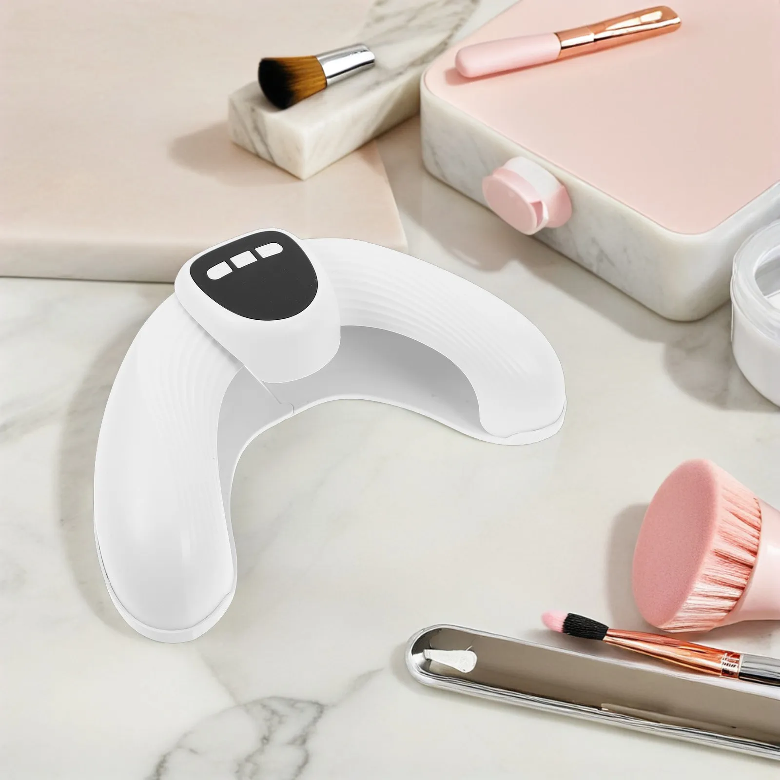 

U-Shaped Uv LED Nail Lamp for Gel Polish Curing - Dual Light Source Auto Sensor Fast Drying Manicure Device for Salon Home Use