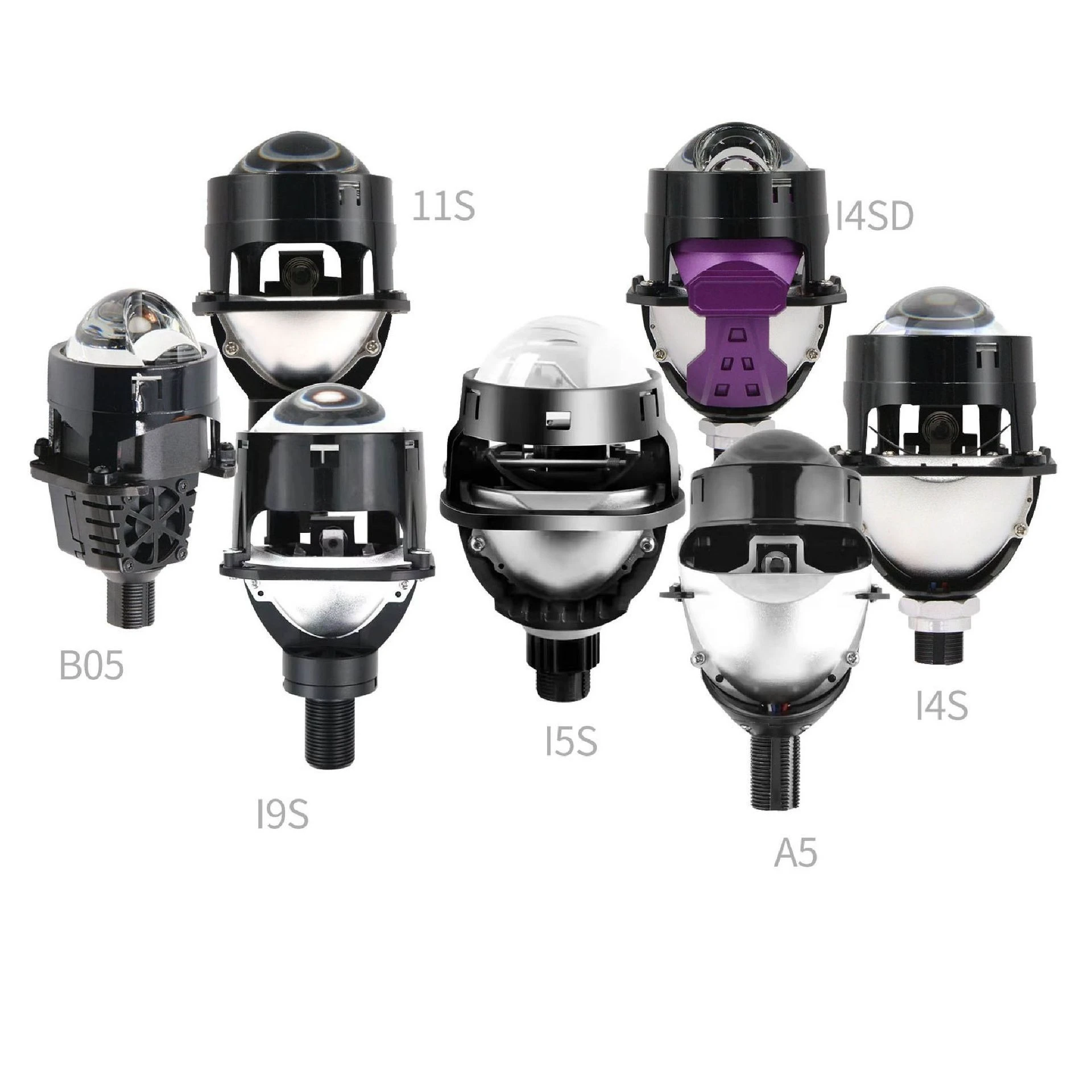 

2.5 Inch Bi-Beam LED Projector Lens Dual Direct Laser Car Headlights Ultra Bright 12V 120W High Low Beam H4 LED Front Lamps