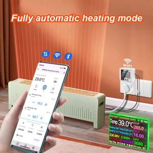 Tuya Wi-Fi digital thermostat, socket incubator, temperature controller, timer, cooling, heating, 3m NTC sensor, 16a, 220v AC 10 Main Sales Thermostat for Hoker - №4