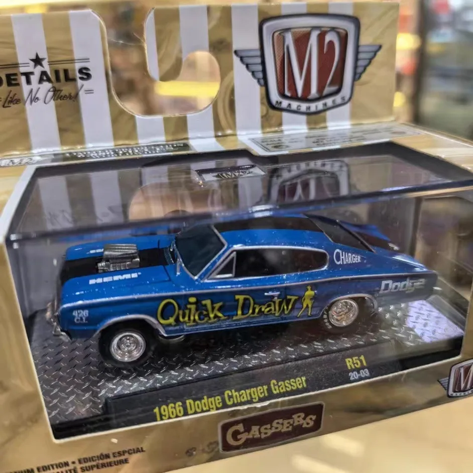 M2 1:64 1966 Dodge Charger Gasser Die-cast Car Model