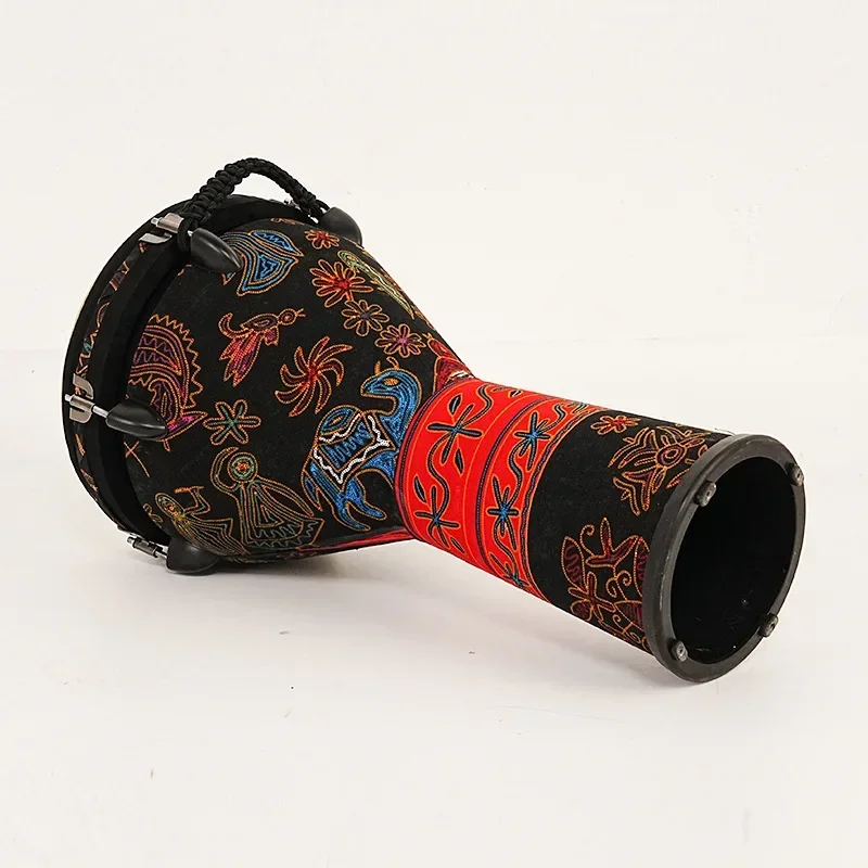 Large 12 Inches Djembe Drum Imitation Animal Skins Adult African Drums PVC Tambourine Portable Musical Instruments Percussion