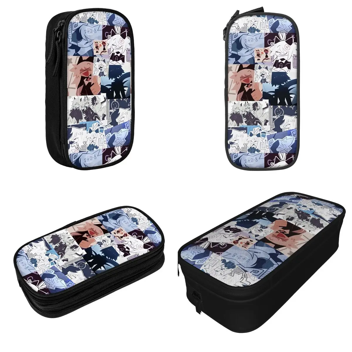 Lovely Miss Circle Cartoon Pencil Cases Fundamental Paper Education Pencilcases Pen Holder for Student Big Capacity Bags