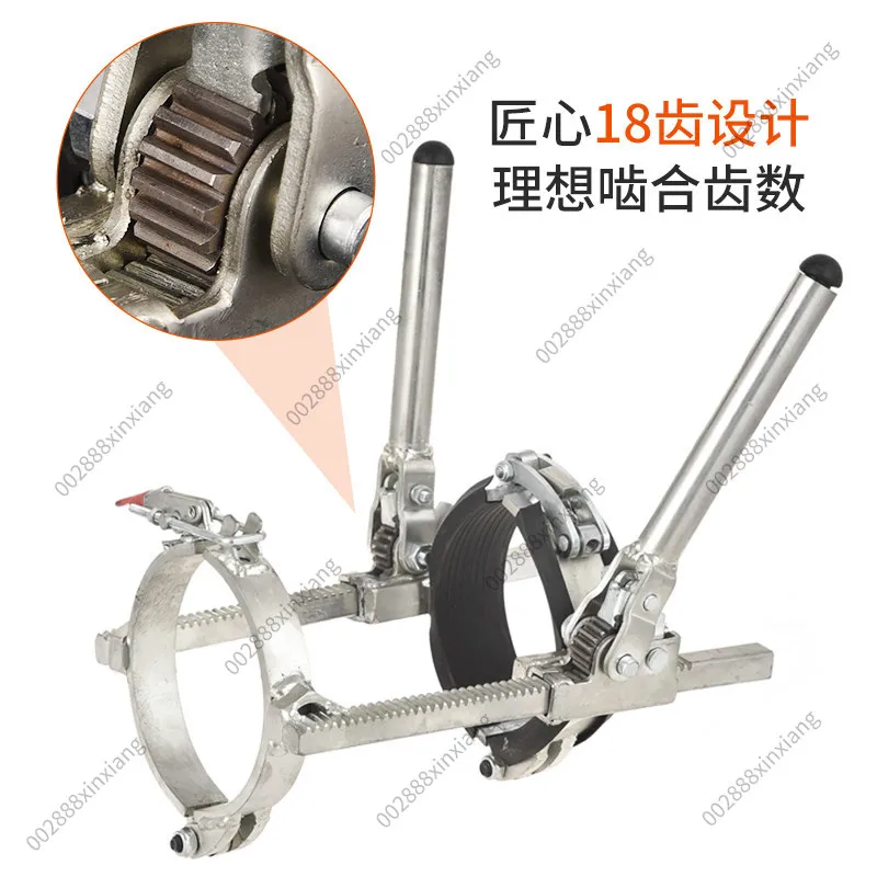 PP Silent Drain Pipe Installation Puller, 75/110/160mm Pipe Push-in Assembly Tool for Silent Drainage System