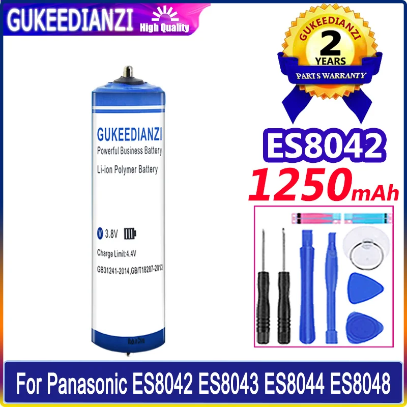 

GUKEEDIANZI Battery 1250mAh For Panasonic Electric Shaver Epilator Massage ES8042 ES8043 ES8044 ES8048 Batteries