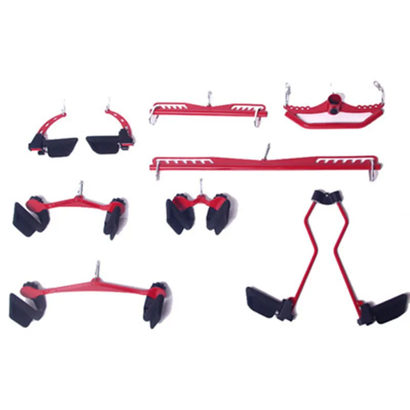 

Eight-piece handle combination rowing clip chest pull back can be stretched and shaped by five-piece set