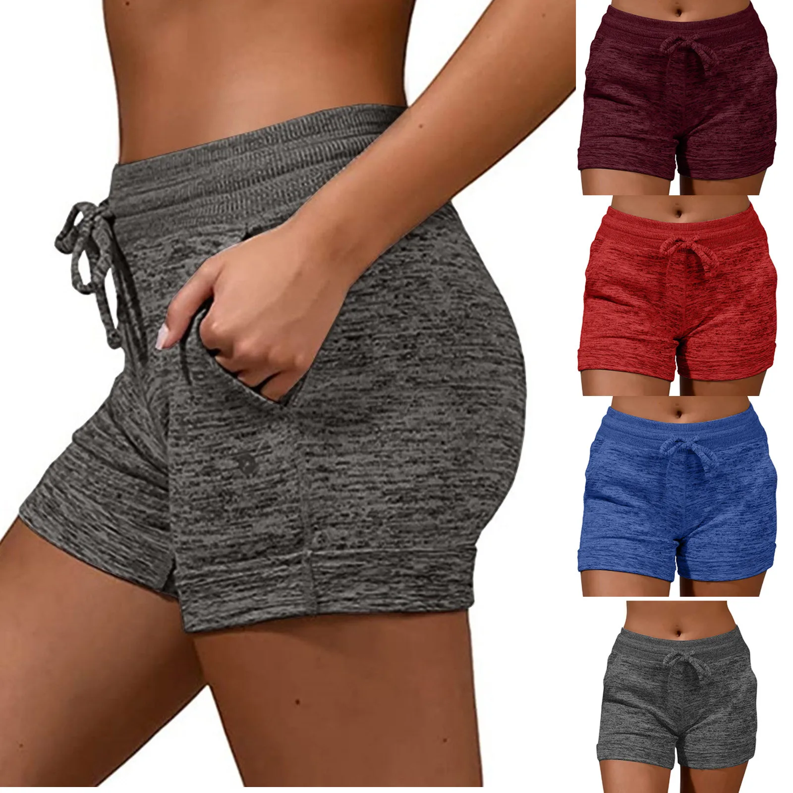 Comfy Met Bikers Kort Voor Dames Dames Yoga Shorts Met Zakken Hoge Taille Hardloopshorts Vrouwen Yogashorts Hoge Taille Katoen